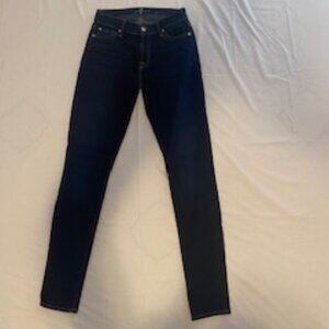 7 For All Mankind Skinny Jeans Women’s 26 Stretch Denim